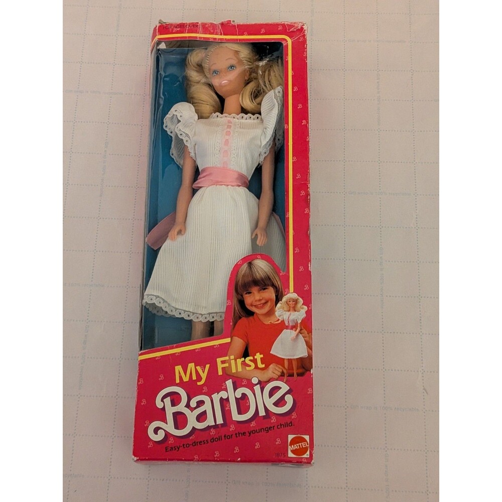 1984 "My First Barbie" Doll (Model #1875) produced by Mattel